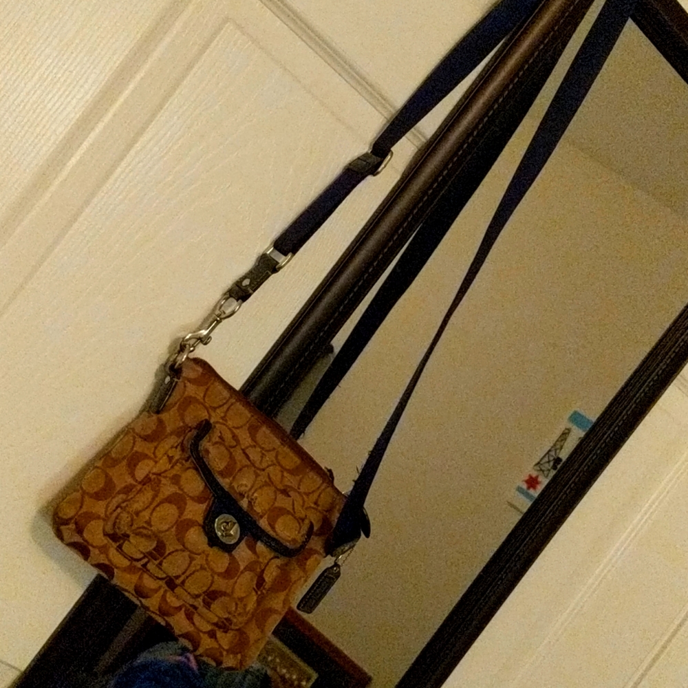 Coach used bag tan